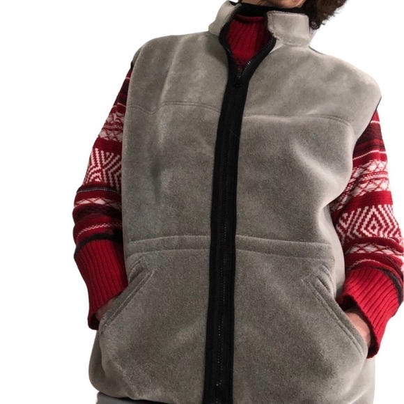 Handmade Reversible Size L BARN EQUESTRIAN Fleece Vest. - Picture 2 of 8